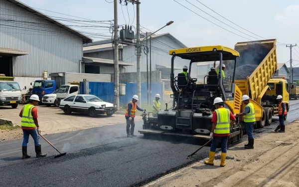 jasa pengaspalan bekasi - pengaspalan kawasan perumahan